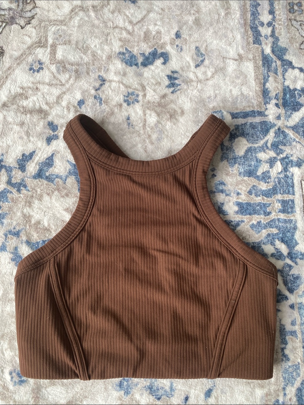 Lululemon Athletica Java High Neck Ribbed Racerback Nulu Yoga Bra(light support)